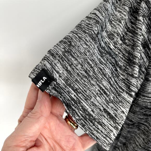 Homme + Femme NEW Womens Triple Layer CrossT-Shirt Sz S Heather Gray - Picture 3 of 11